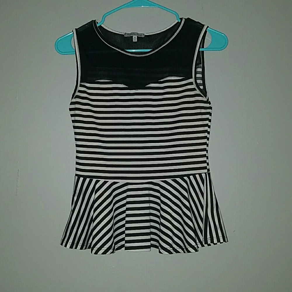 Striped Peplum Shirt